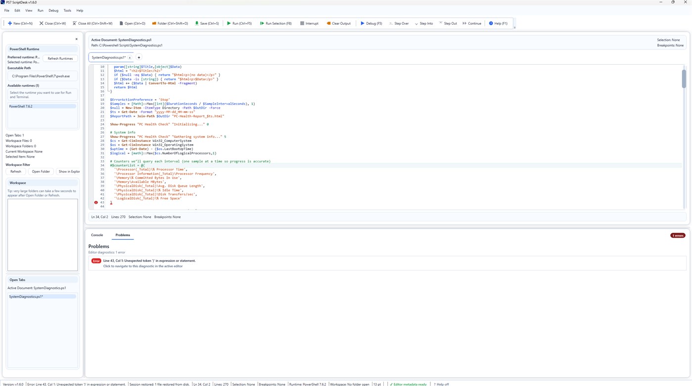 #3. PS7 ScriptDesk (Windows) Με: Ron Barnes