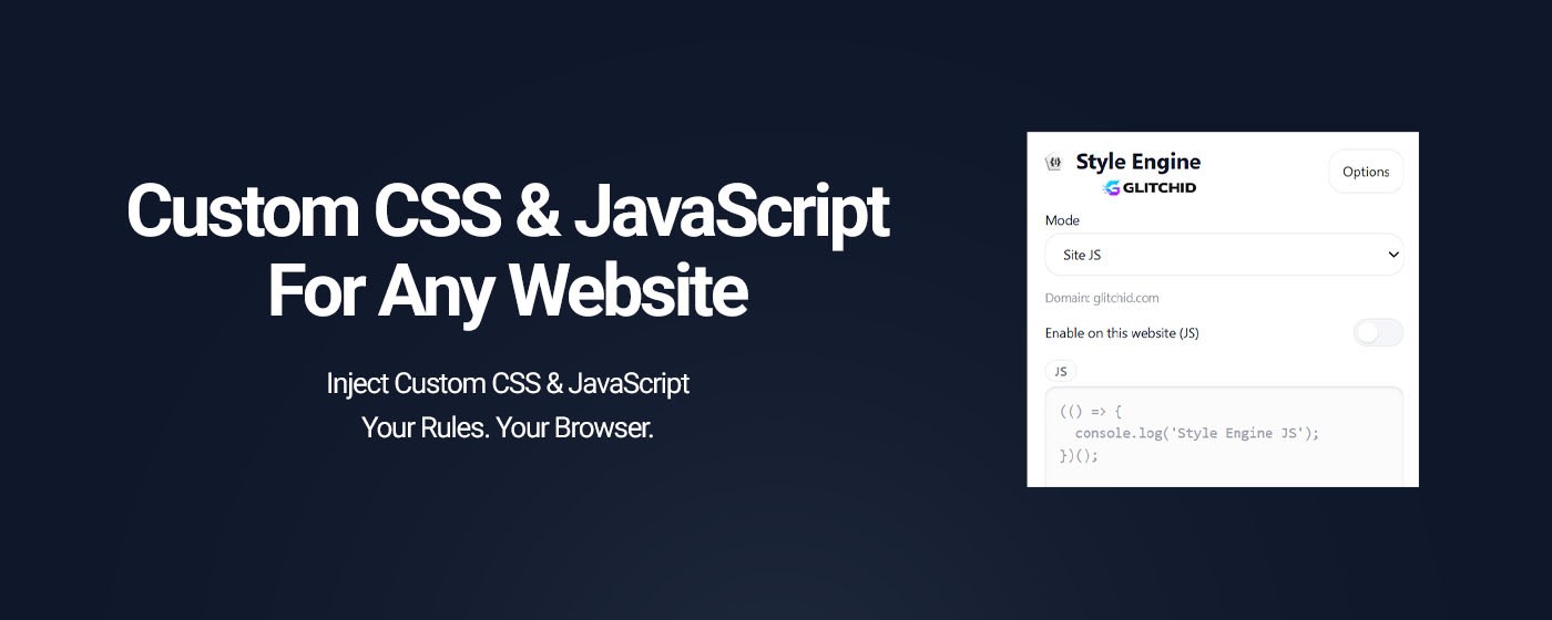 Style Engine – Custom CSS & JavaScript
