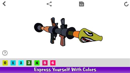 Weapon Color By Number - Warriors Coloring Book screenshot 3