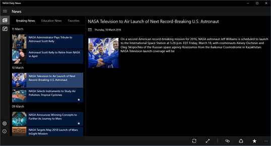 NASA Daily News screenshot 1
