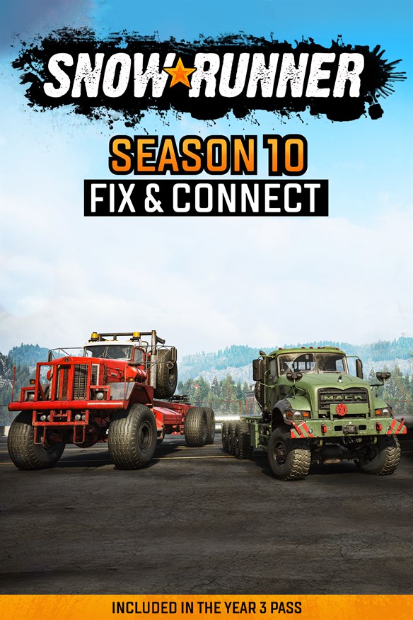 SnowRunner - Season 10: Fix and Connect (Windows) Xbox Series X|S and Xbox One cover art
