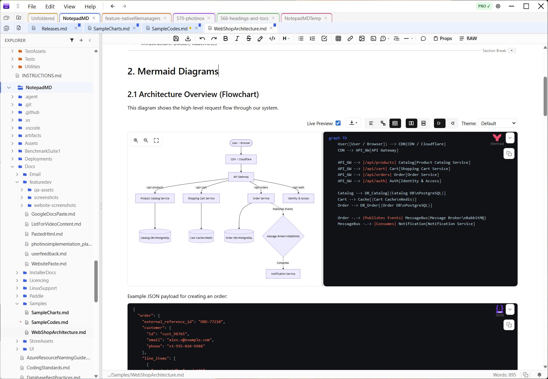 NotepadMD screenshot