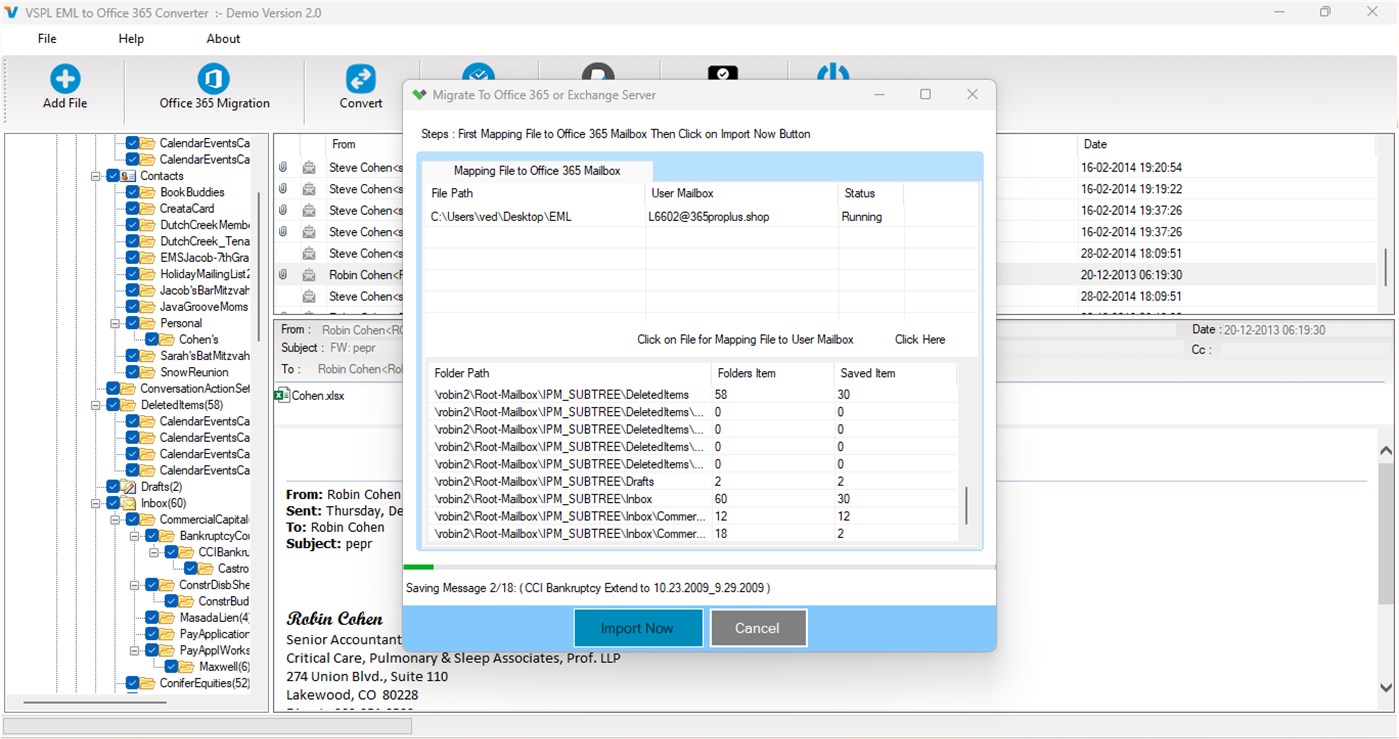 #7. VSPL for EML to Office 365 Converter (Windows) 来自: VARTIKA SOFTWARE PRIVATE LIMITED