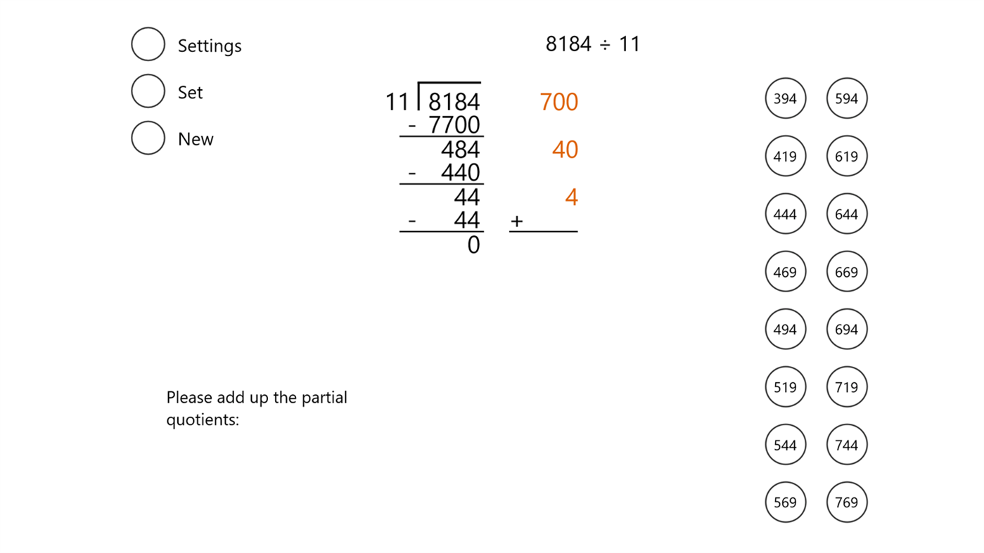 #4. Partial Quotients Division (Windows) Av: iDevBooks