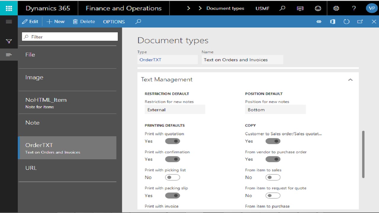 Snapshot 1 of Avanade Text Management