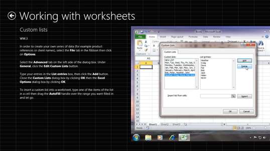 Video Training Excel 2010 screenshot 5