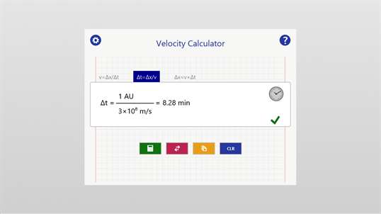 Velocity - Physics Unit Calculator screenshot 2