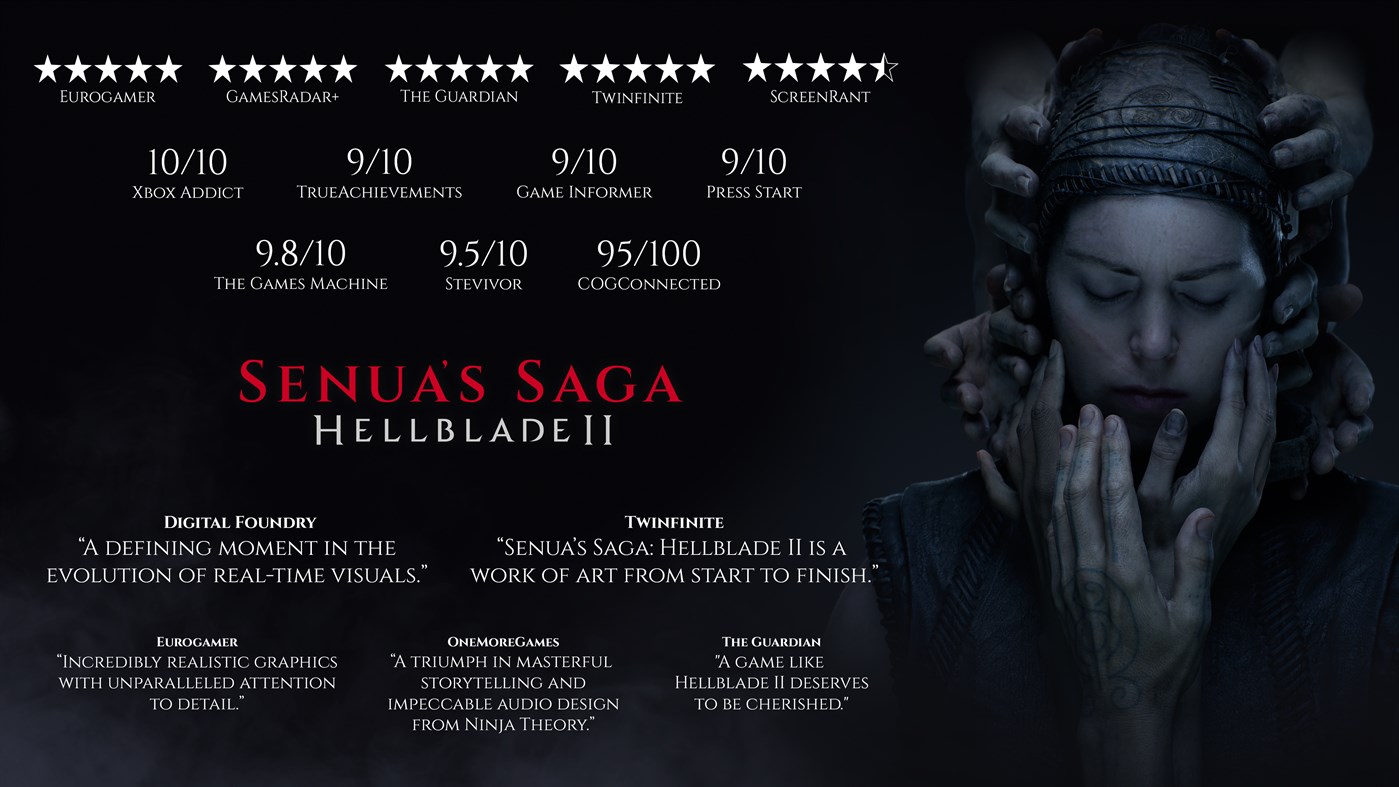 #1. Senua’s Saga: Hellblade II Deluxe Edition (Windows) By: Xbox Game Studios