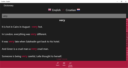 Croatian - English screenshot 2