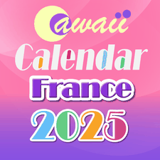 France 2025 Cawaii Calendrier