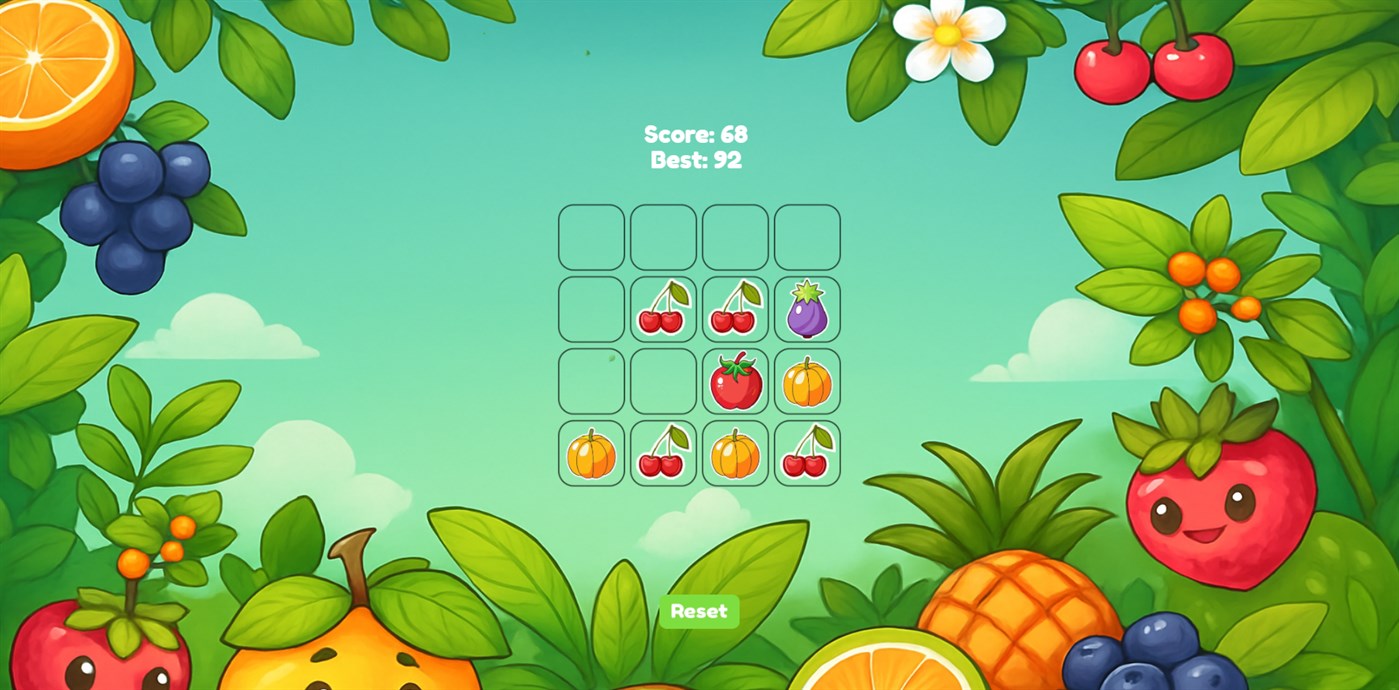 #2. Fruit Merge Dash (Windows) By: Khaoula Errami