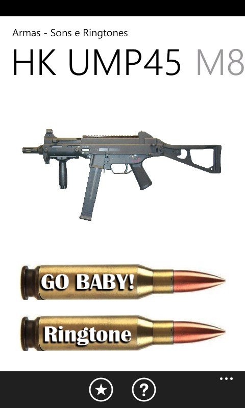 Captura de Pantalla 8 Armas - Sons e Ringtones windows