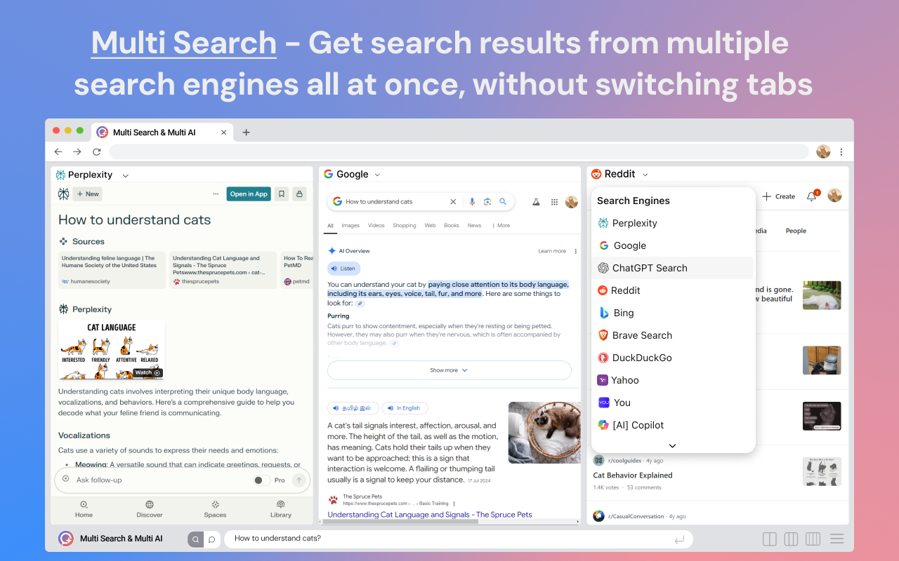 Multi Search & Multi AI