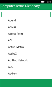 Computer Terms Dictionary screenshot 1