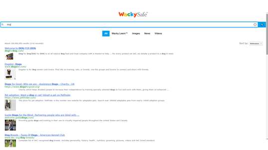 Kids Safe Search Engine - WackySafe.com screenshot 2