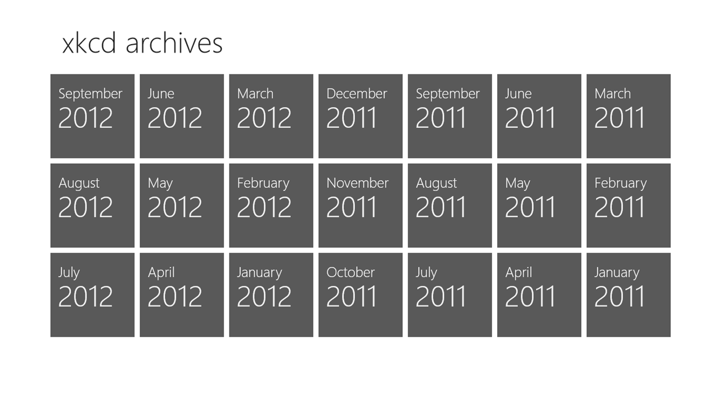 #2. xkcd archives (Windows) 由: nz bee