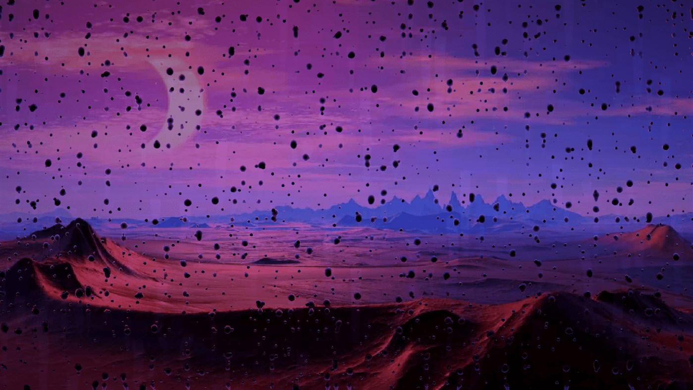 #2. ScreenSaverRain (Windows) Bởi: Valaut