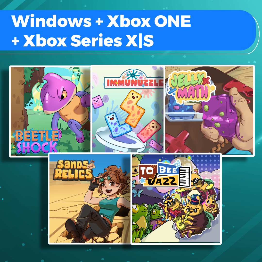 Beetle Shock + Immunuzzle + Jelly Math + Sands and Relics + To bee Jazz (Bundle)