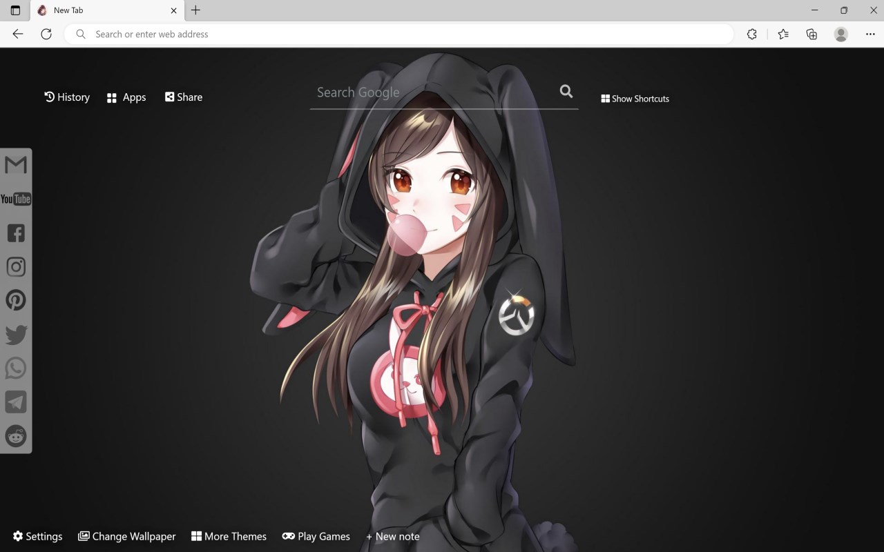 Anime Girl Wallpaper - Microsoft Edge Addons