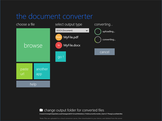 The Document Converter screenshot 4