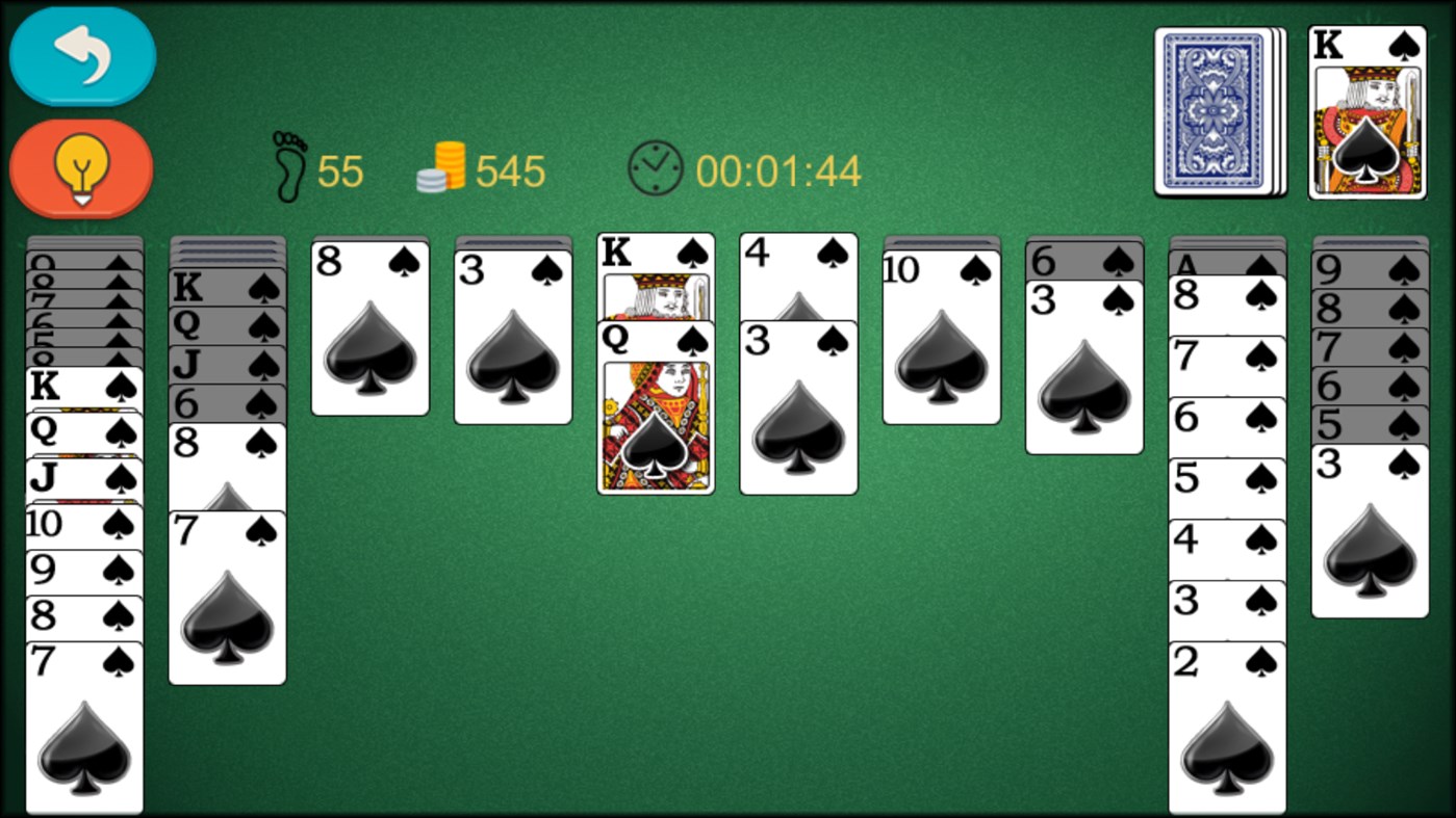 #3. Spider Solitaire Classic! (Windows) 由: Klondike Solitaire Game
