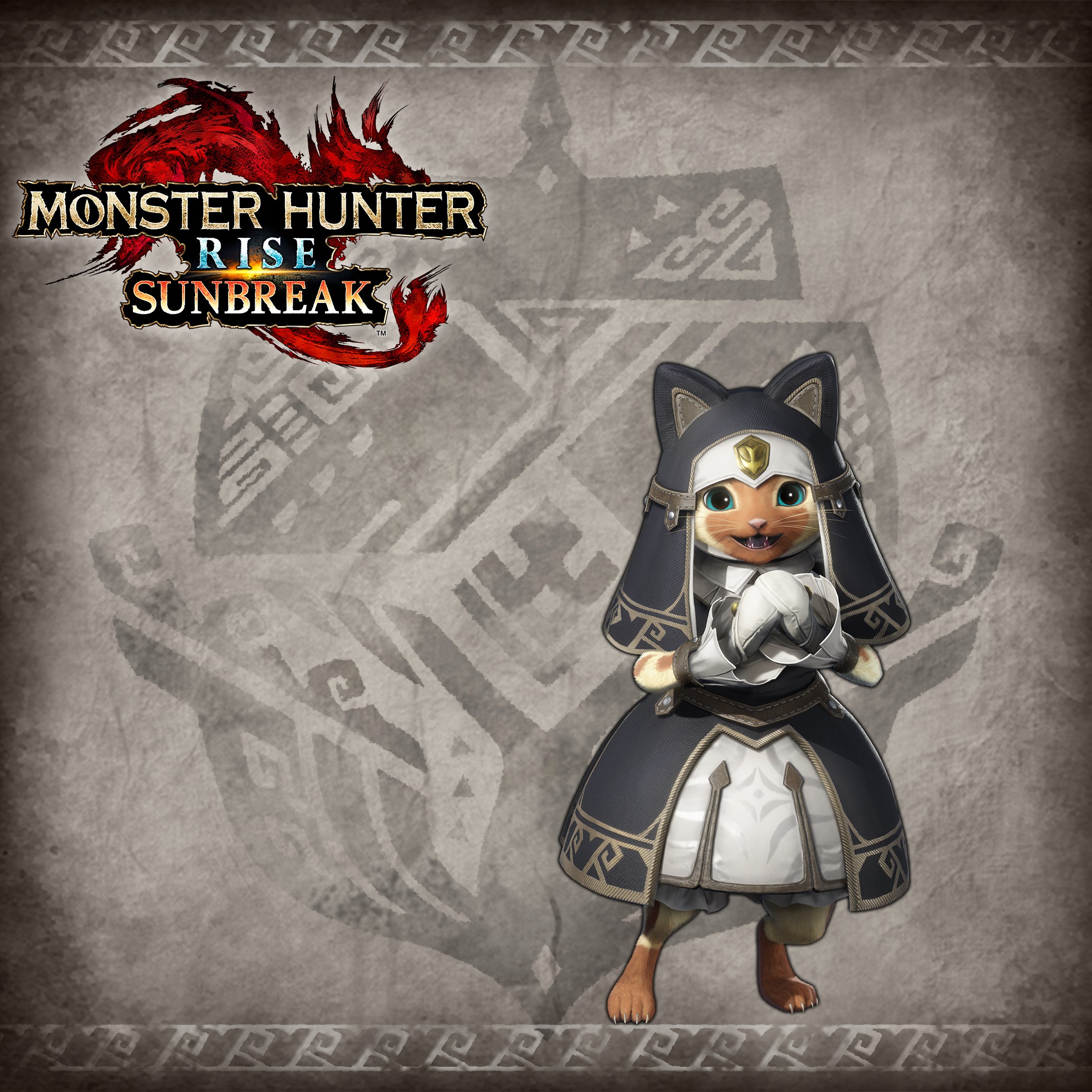 "F Devout" Palico layered armor set