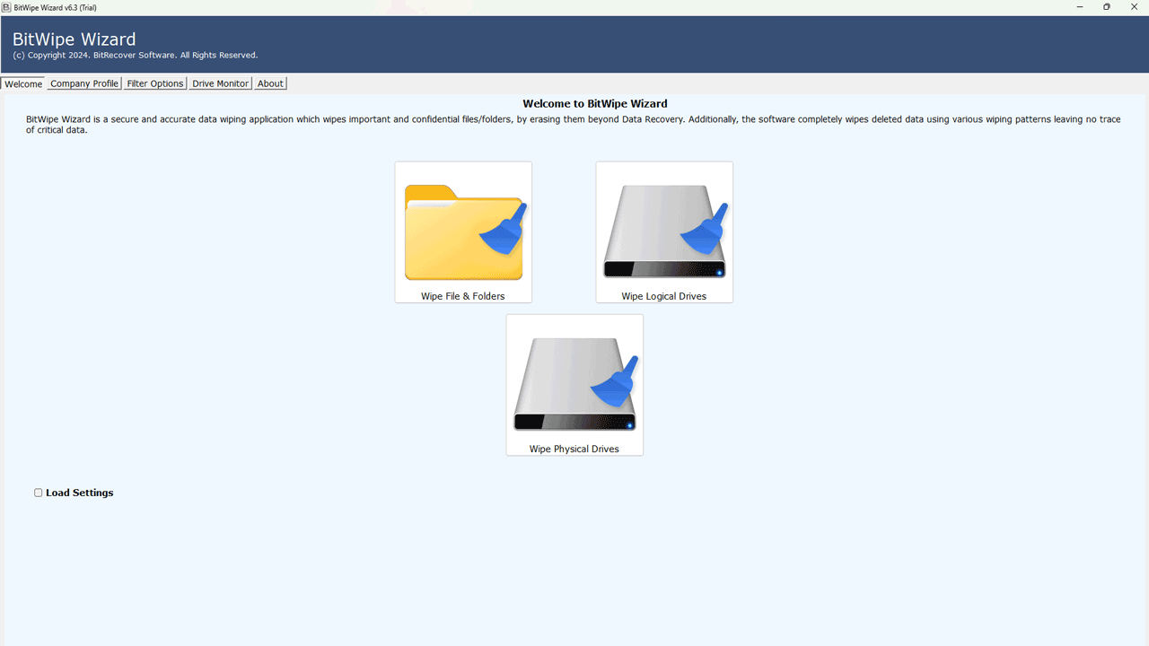 Snapshot 1 of BitRecover Disk Cleaner