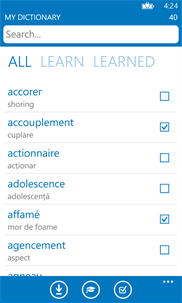 Romanian French dictionary ProDict Free screenshot 3