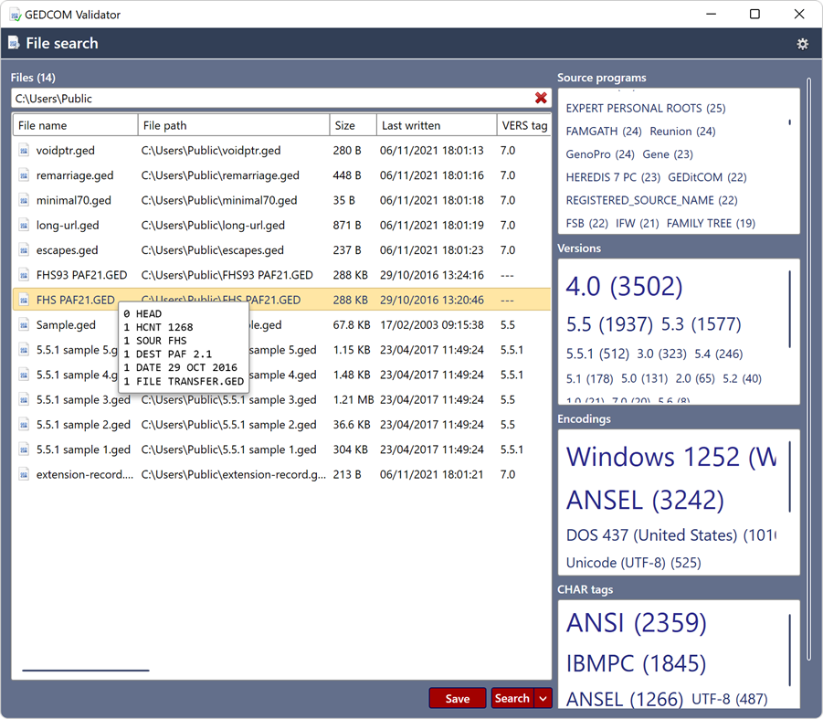 #3. GEDCOM Validator (Windows) By: Chronoplex Software