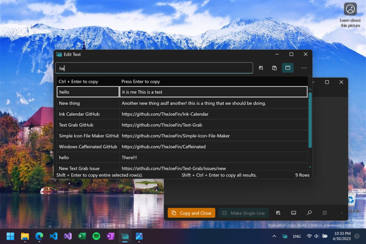 #3. Text Grab (Windows) Bởi: JoeFinApps