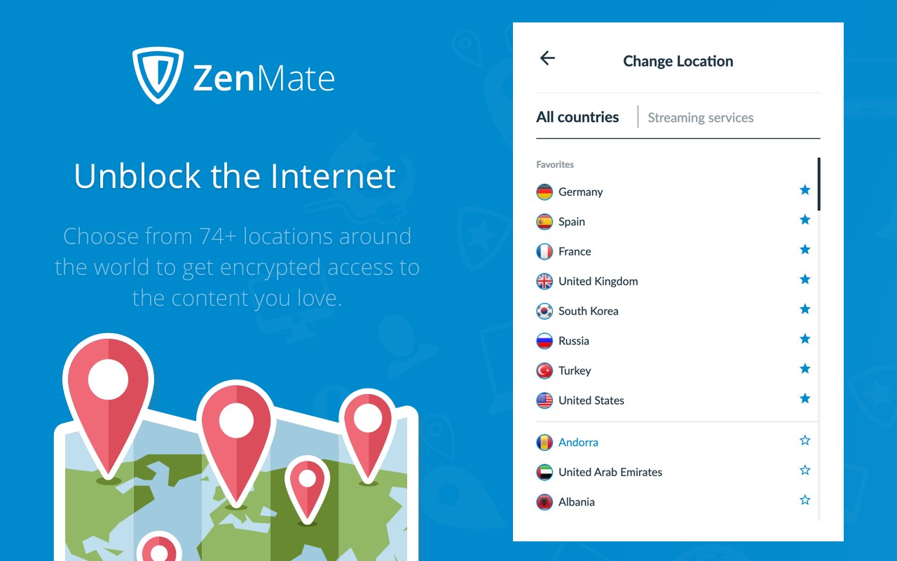 ZenMate Free VPN – Best VPN for Edge