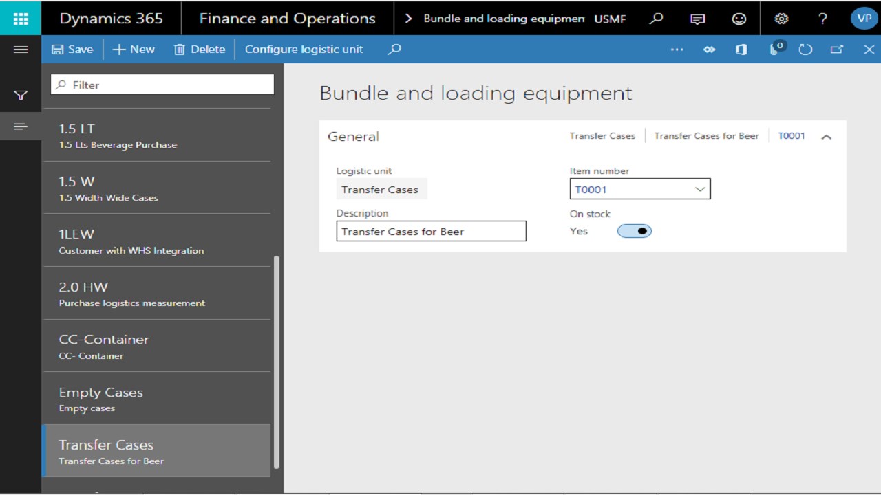 Snapshot 3 of Avanade Carrier and Empties Management