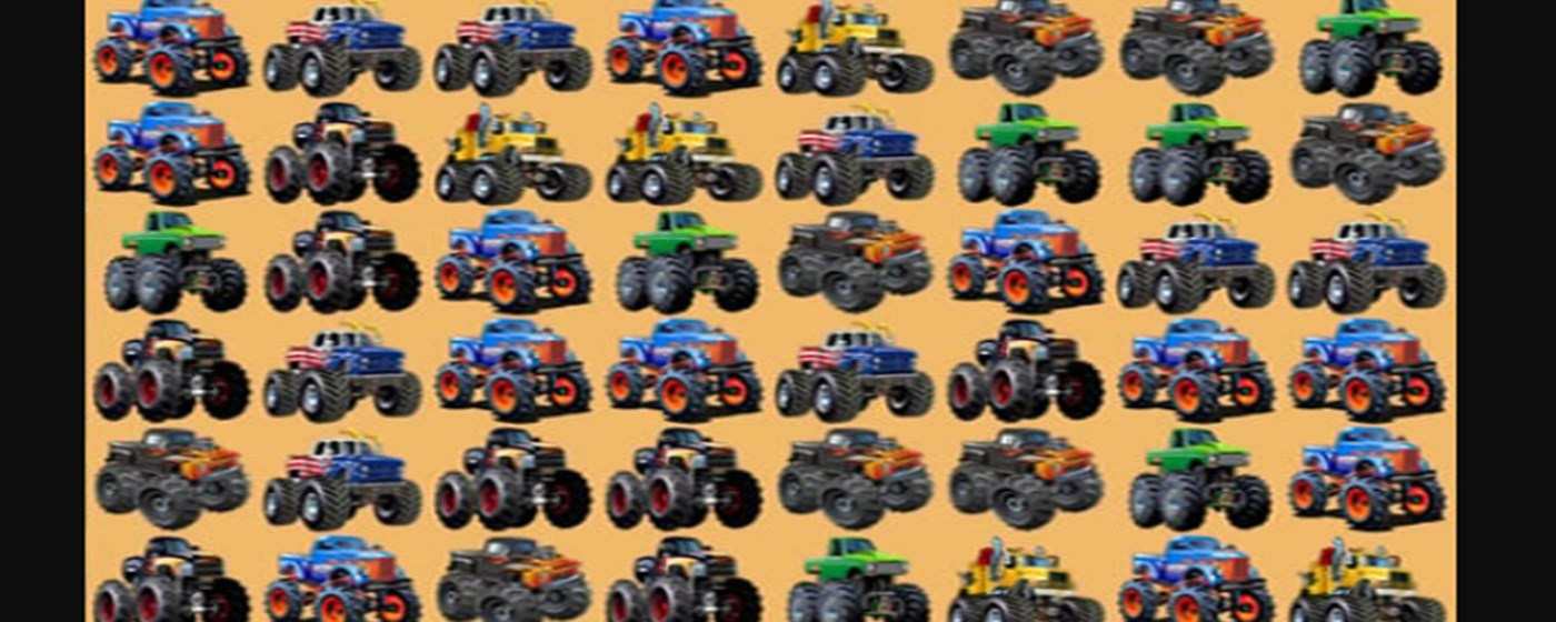 Monsters Trucks Match 3 Game marquee promo image