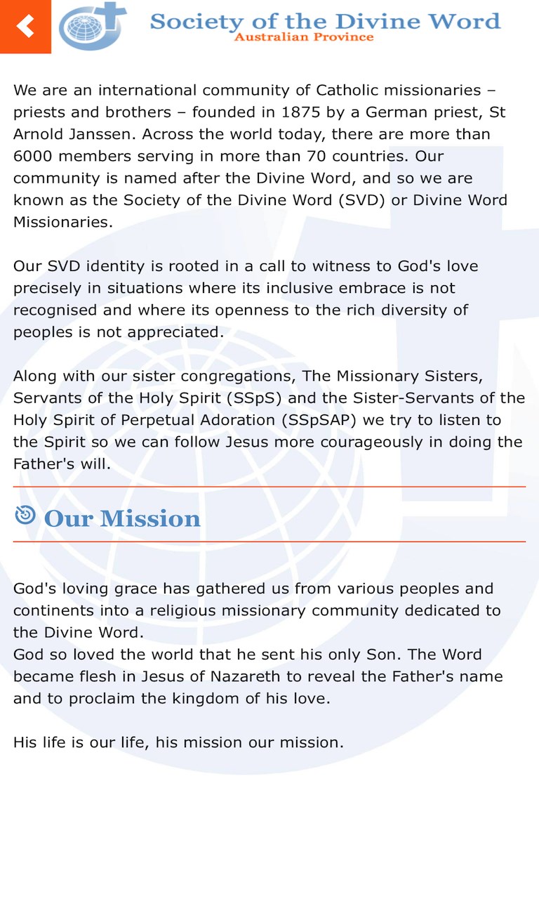 Screenshot 4 Divine Word Missionaries AUS windows