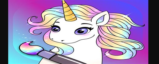 My Little Unicorn Coloring Book Game marquee promo image