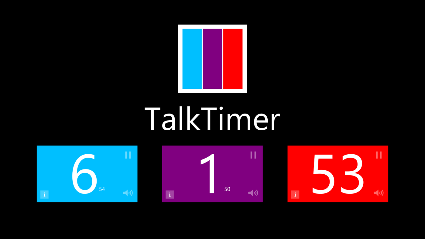 #1. TalkTimer (Windows) Podle: Ryan Clarke