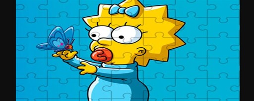 The Simpsons Puzzle Game marquee promo image