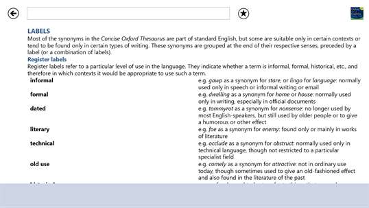 Oxford Dictionary of English and Thesaurus screenshot 6