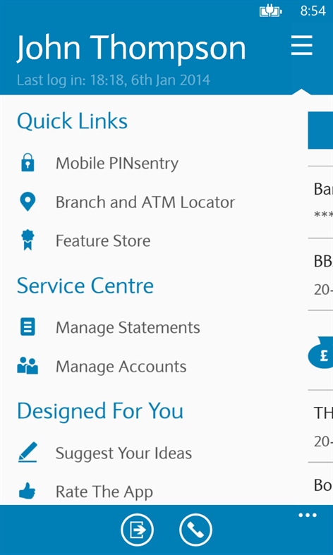 Barclays Mobile Banking Screenshot