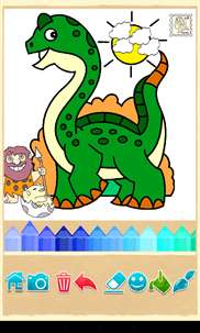 Dinosaur game - coloring pages screenshot 5