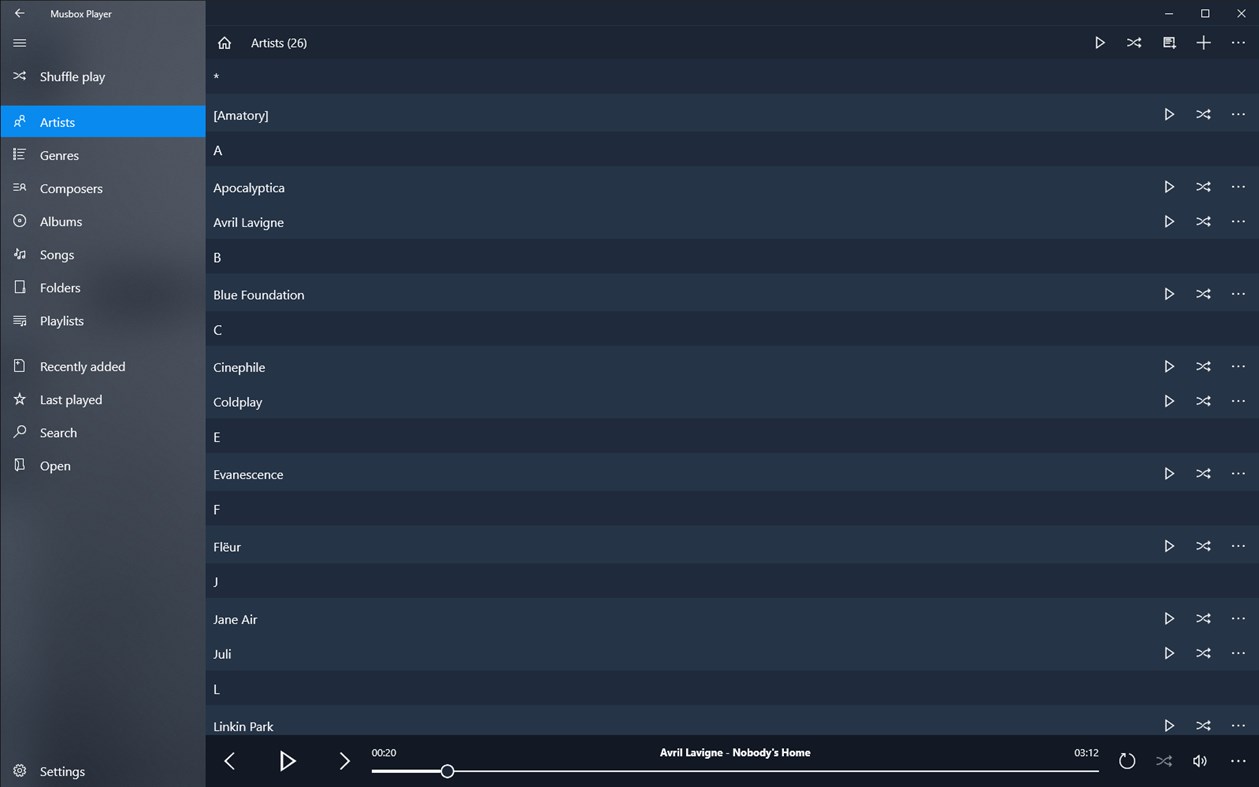 #2. Musbox Player (Windows) Podle: neosonne