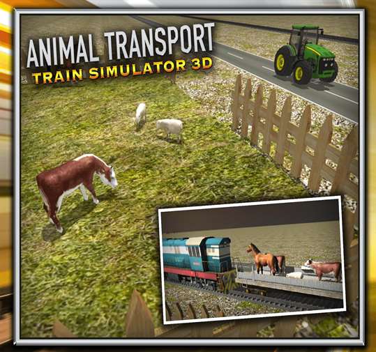 Animal Transport Train Simulator screenshot 1