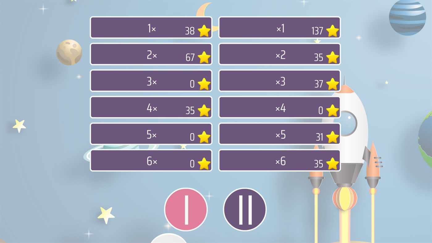 #1. Times Tables 10x10 (Windows) Podle: Sergey Malugin