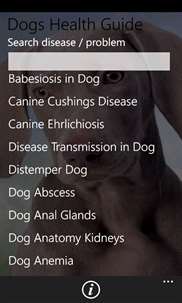 Dogs Health Guide screenshot 1