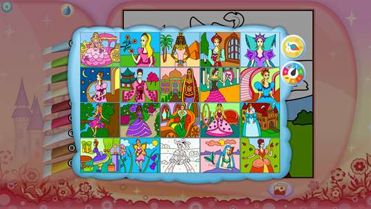 Pretty Princess Coloring Book + screenshot 2