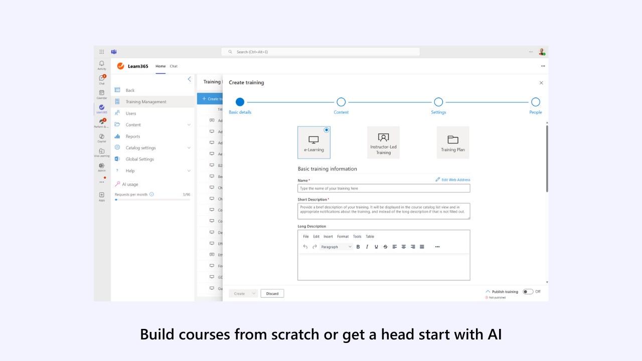 Snapshot 6 of Learn365 Freemium Learning Management System (LMS) for Copilot, Teams, and SharePoint