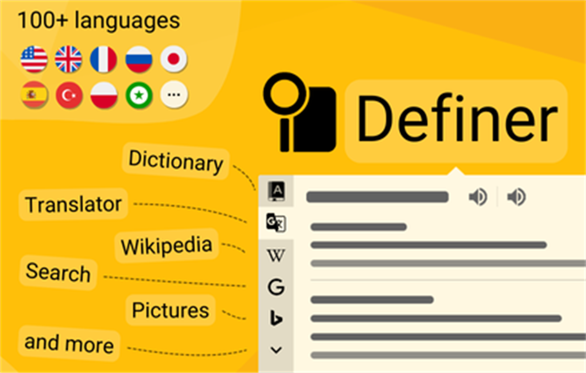 Definer - Word Translator, Ask AI, Dictionary Extension