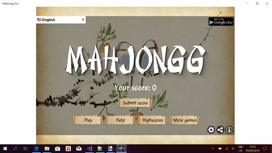 Mahjongg Pro screenshot 1