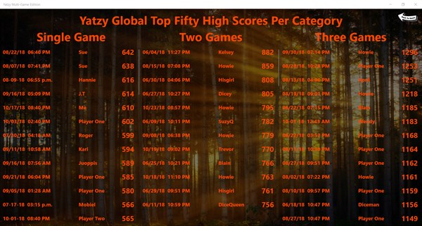 Yatzy Multi-Game Edition — 3