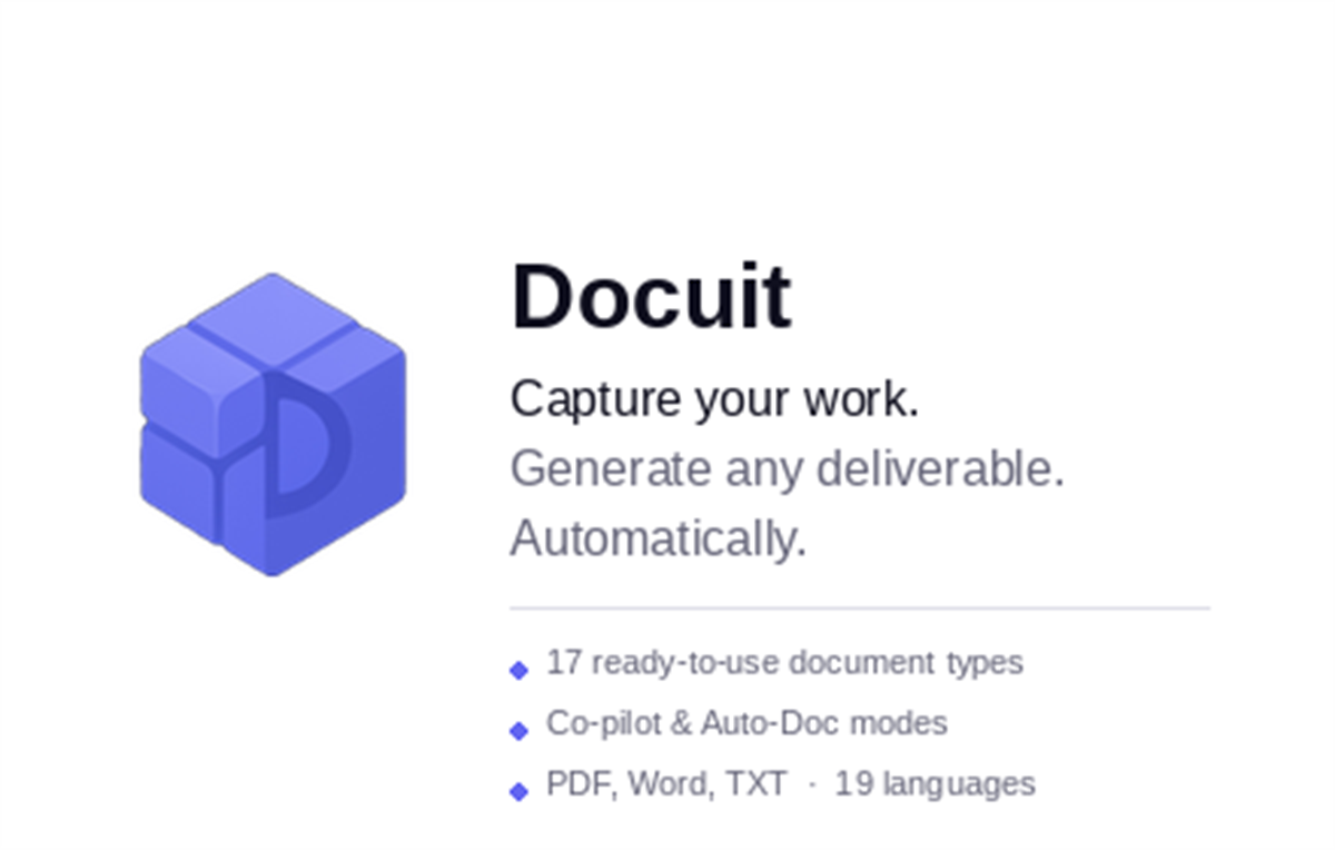 Docuit - Auto Document Your Work & Study Tasks